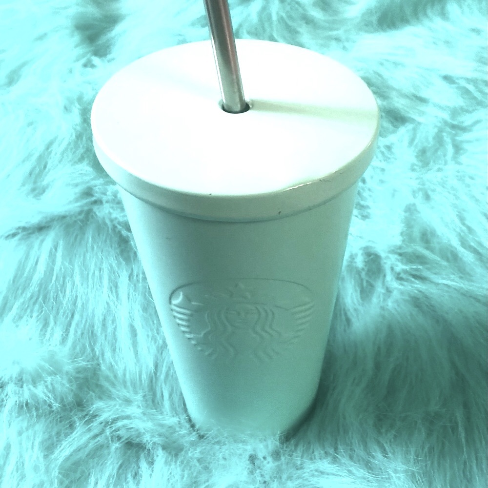 Starbucks Aqua Tumbler with Straw